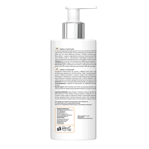 Apis Professional Adeno-C Flash Glow Energizing Massage Cream with Vitamin C 300ml