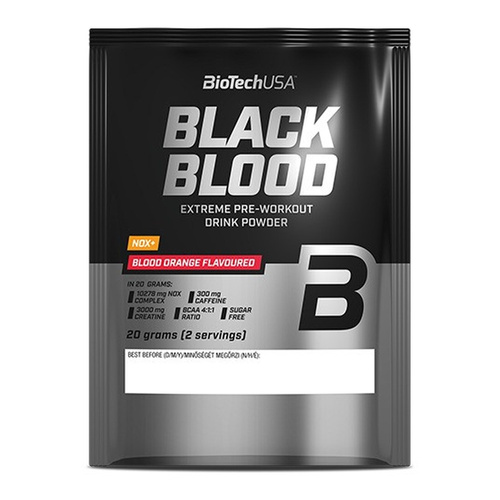 BioTechUSA Black Blood NOX+ High-Caffeine Pre-Workout Blood Orange 20g