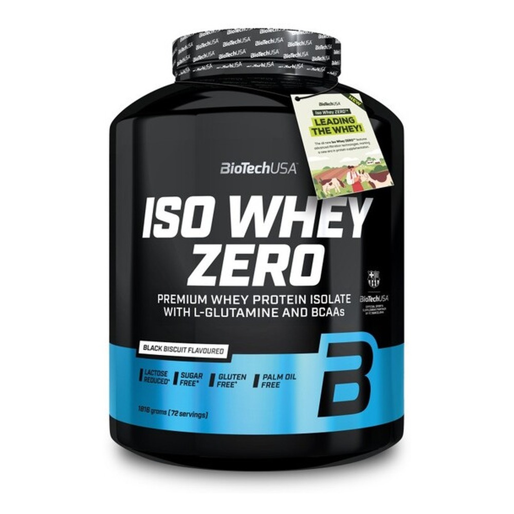 BioTechUSA Iso Whey Zero Izolat białka serwatkowego, Czarne ciastko 1816g