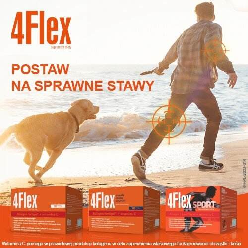 4Flex Kolagen Regeneracja Elementów Stawu Utrzymanie Masy Mięśniowej 30 Saszetek