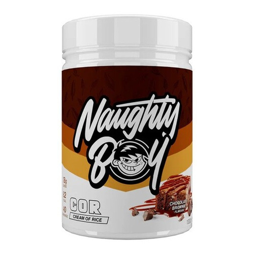 Naughty Boy Cream of Rice Chocolate Brownie Carbohydrate Supplement 1000g