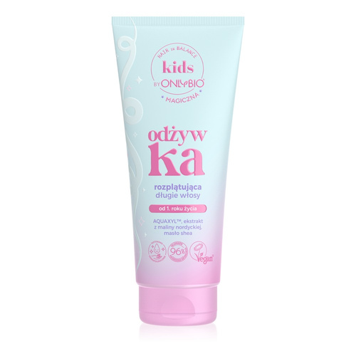 OnlyBio Hair in Balance Kids Magiczna Odżywka Rozplątująca Długie Włosy Wiśnia Malina 200ml