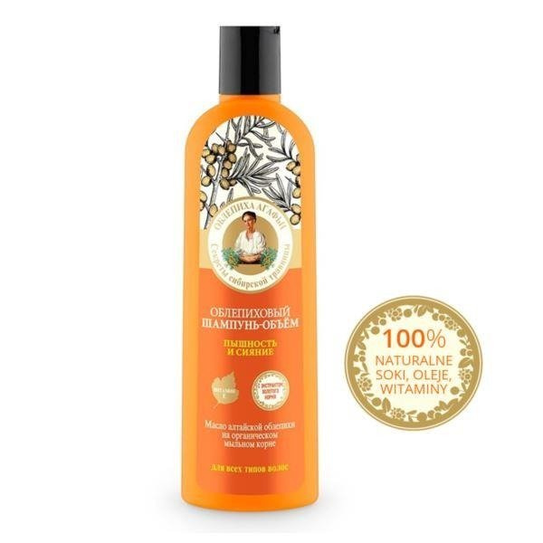 GRANDMA AGAFIA Sea-buckthorn hair shampoo Fluff and shine, 280ml 7245