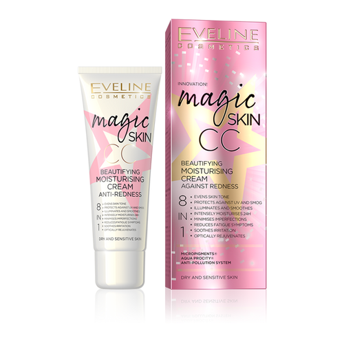 Eveline Magic Skin CC Moisturising Cream Anti-Redness 8in1 50ml