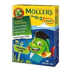 Möller's Omega-3 Fish Gummies with DHA, EPA & Vitamin D3 Fruit 36 Pieces