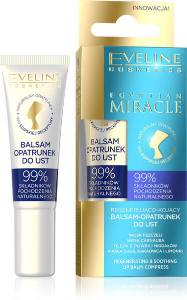 Eveline Egyptian Miracle Regenerating and Soothing Lip Balm 12ml