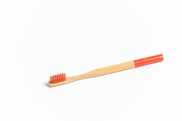 Nested Bamboo Toothbrush Red 1 Piece
