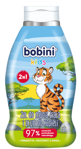 BOBINI 2in1 lotion for bathing & washing the body 2in1 raspberry Tiger 660ml