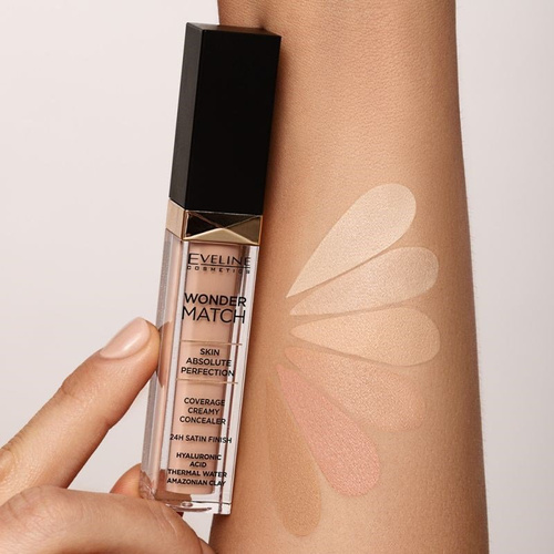 Eveline Wonder Match Lekki Korektor w Płynie z Kwasem Hialuronowym Nr 5 Porcelain 7ml