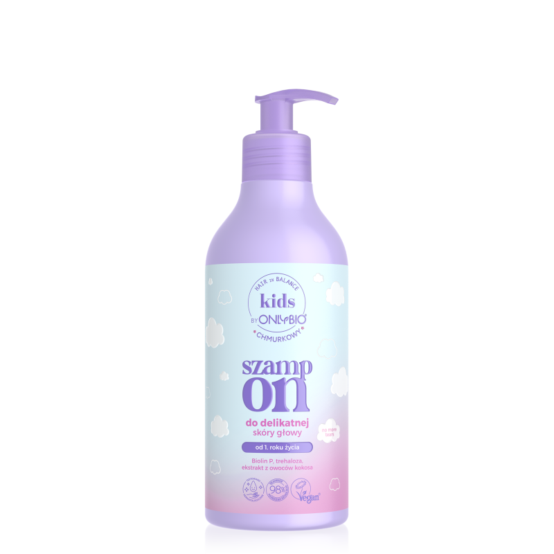 OnlyBio Hair in Balance Kids Chmurkowy Szampon Do Delikatnej Skóry Głowy 400ml