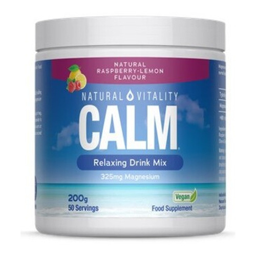 Natural Vitality Calm Magnesium Drink Powder Natural Raspberry-Lemon 200g