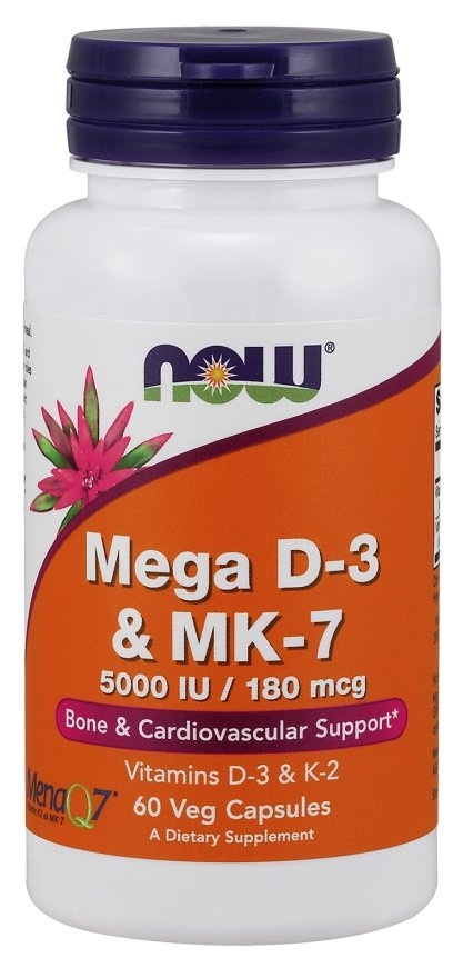 Now Foods Mega D-3 & MK-7 60 Vcapsules