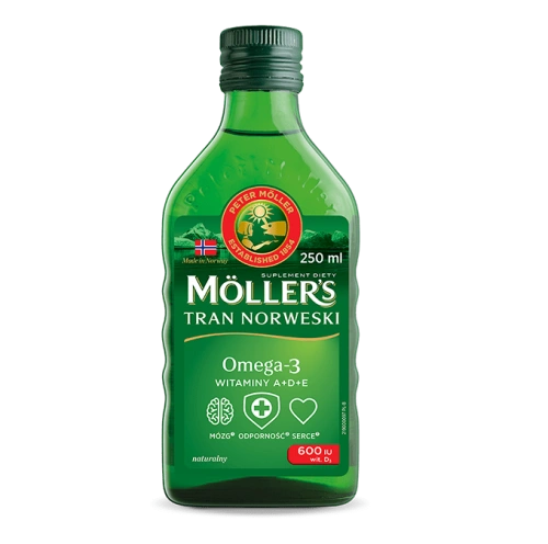 Mollers Norwegian Fish Oil with Natural Aroma for Children over 3 Years of Age and Adults 250ml