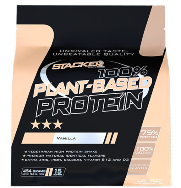 Stacker2 Europe 100% Plant Based Protein, Vanilla - 454g