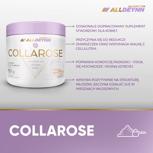 AllDeynn CollaRose Hydrolizat Kolagenu Raspberry Wild Strawberry 150g