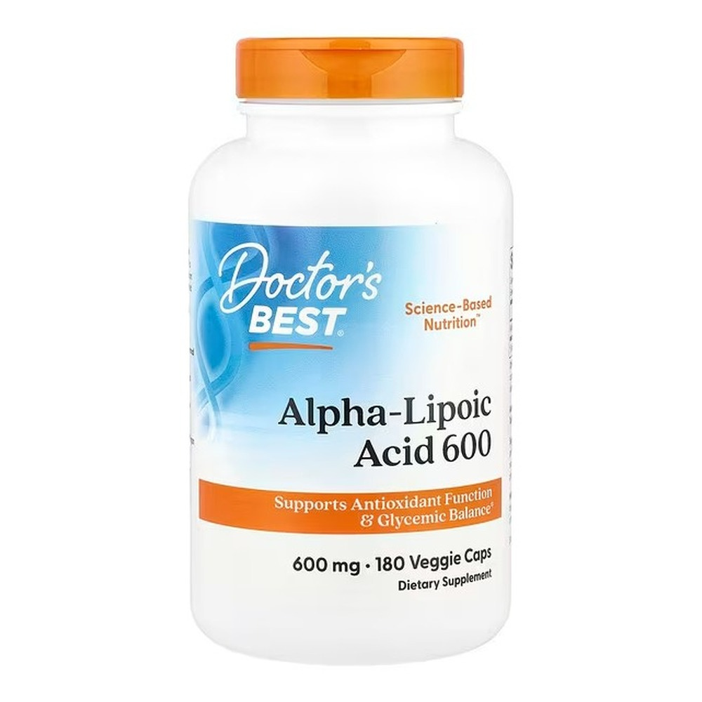 Doctor's Best Kwas alfa-liponowy, 600mg Kapsułki 180 kapsułek