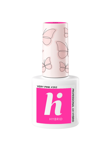 HI HYBRID Butterflies Lakier Hybrydowy Very Pink #262 , 5ml