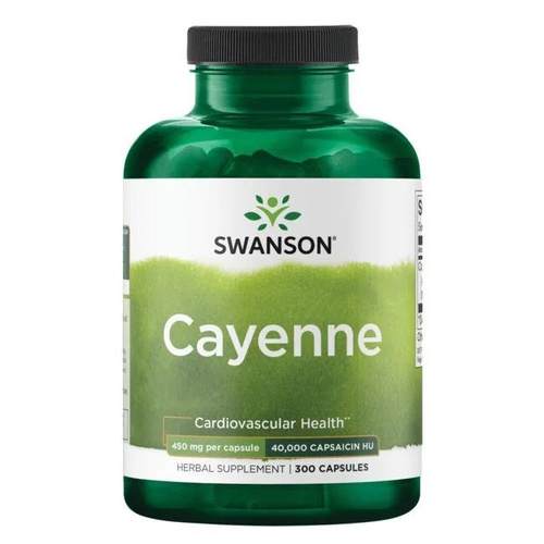 Swanson Cayenne 450mg Supports Metabolic Processes 300 Capsules