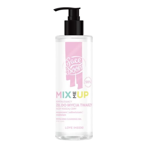 FaceBoom Mix Me Up Revitalizing Face Wash Gel for All Skin Types Vegan 195g Best Before 30.11.25