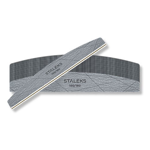 Staleks Smart 40 mineralne pilniki do paznokci w kształcie półksiężyca 150/180 25 szt.