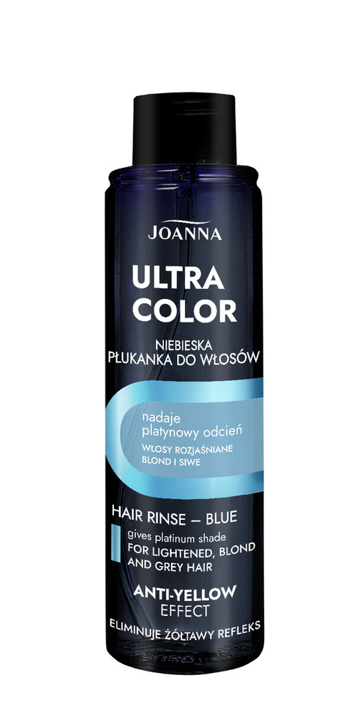Joanna Ultra Color Płukanka do Włosów Blond Siwych i Rozjaśnionych Niebieska 150ml