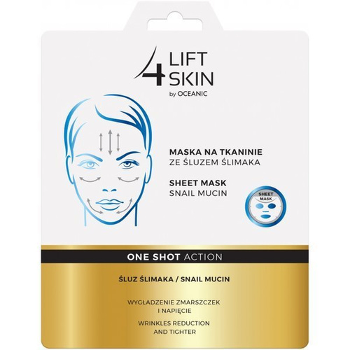 Lift4Skin Facial Sheet Mask with snail slime, 23ml