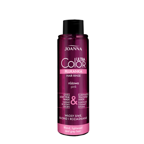 Joanna Ultra Color Płukanka do Włosów Blond Siwych i Rozjaśnionych Różowa 150ml