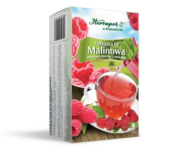 Herbapol Fruit and Herb Tea with Raspberries 30x3g Best Before 28.02.26