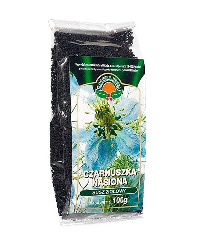 Natura Wita Dried Black Cumin Seeds Supporting Immune and Nervous System 100g