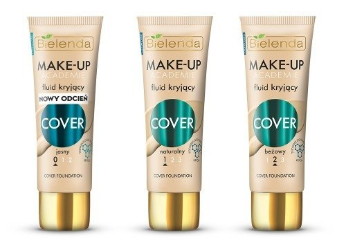 Bielenda Make-Up Academie Cover Fluid Covering No. 2 Beige for Oily and Combination Skin 30g