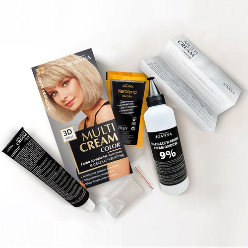 Joanna Multi Color Cream 3D Effect Hair Dye No. 32 Platinum Blonde 1 Piece