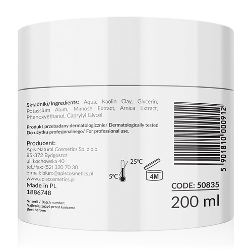 Apis Professional Soothing Mask after Acid Treatment for All Skin Types 200ml
