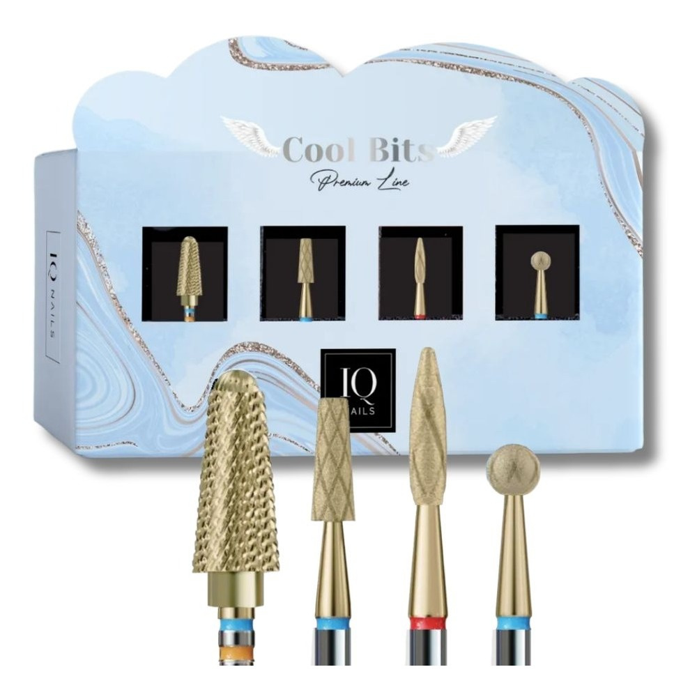 IQ Nails Cool Bits MINI Drill Bit Set 4pcs