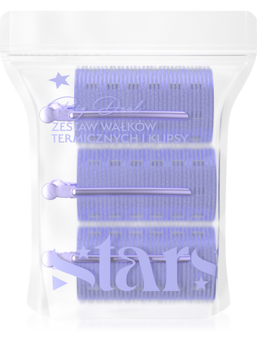 Stars Big Deal Zestaw Wałków Termicznych 3 szt 9x5 cm i Klipsy 3 szt