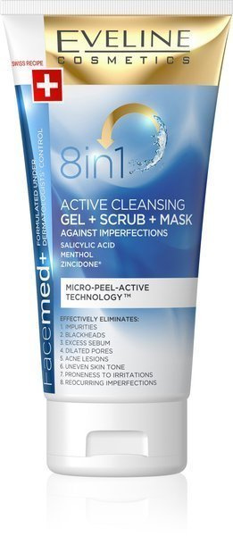 Eveline Facemed+ Deep Cleansing Active Gel for Imperfections 8in1 150ml