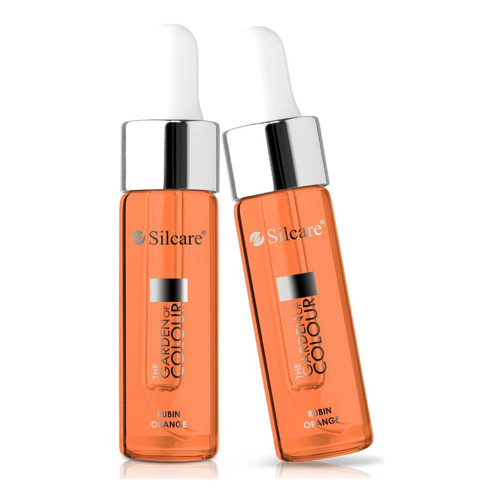 Silcare Garden of Colour Rubin Orange Nail & Cuticle Oil with Dropper 15ml