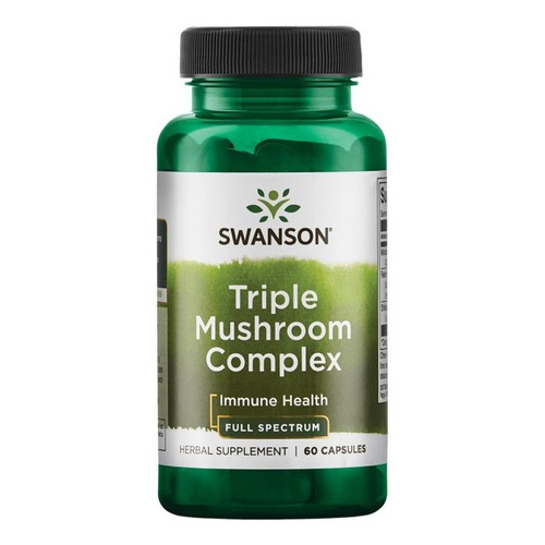 Swanson Triple Mushroom Complex for Immunity Support 60 Capsules