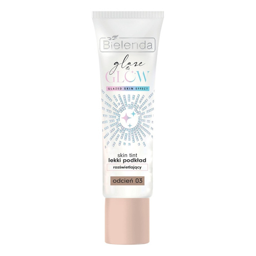 Bielenda GLAZE & GLOW, skin tint light illuminating foundation, shade 03, 30g