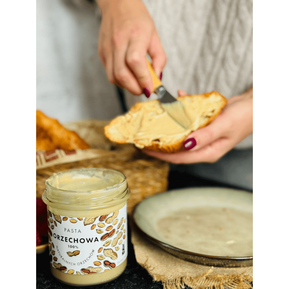 Młyn Kopytowa Skarby Młyna 100% Naturalna Pasta Orzechowa Arachidowa Masło Orzechowe 300g Best Before 25.02.26