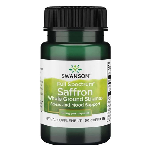 Swanson Full Spectrum Saffron 15mg 60 Kapsułek