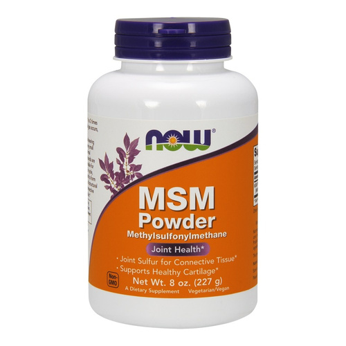Now Foods MSM Methylsulphonylmethane Powder Wspomaga Zdrowie Chrząstek 227g