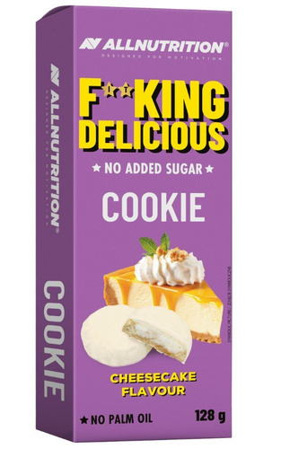 Allnutrition Fitking Delicious Cookie Sernikowe Ciastka Bez Cukru i Oleju Palmowego 128g