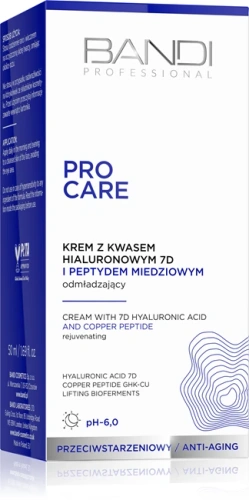 Bandi Pro Care Face Cream with Hyaluronic Acid 7D and Copper Peptide for Mature Skin 50ml