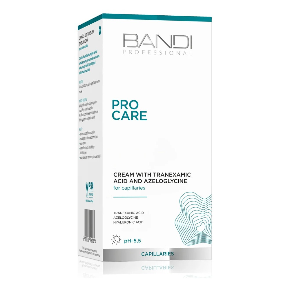 Bandi Professional Pro Care Cream with Tranexamic Acid and Azeloglycine for Vascular Skin 50ml