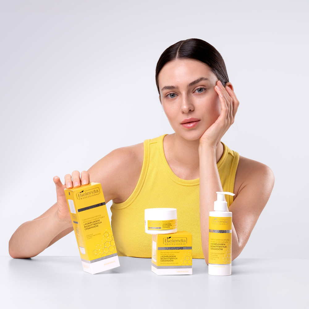 Bielenda Professional Supremelab Barrier Renew Hydro - Lipidowa Emulsja do Mycia i Demakijażu z Kompleksem Bioaktywnych Ceramidów dla Skóry Szorstkiej Atopowej 200ml