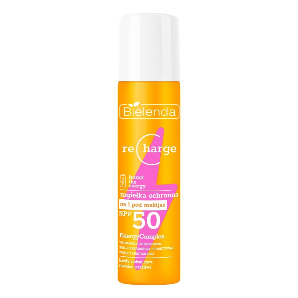Bielenda Recharge Boost the Energy UVA and UVB Gentle Protective Mist SPF 50 75ml