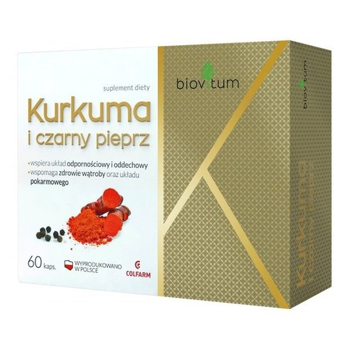 Biovitum, Turmeric and black pepper, 60 capsules