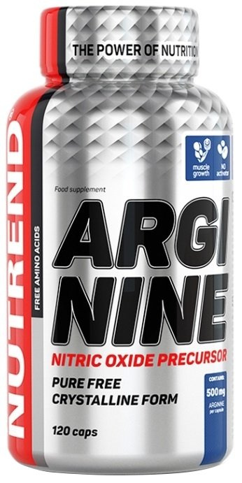 Nutrend Arginine L-arginine in Capsules for Nitric Oxide Synthesis Support 120 Capsules