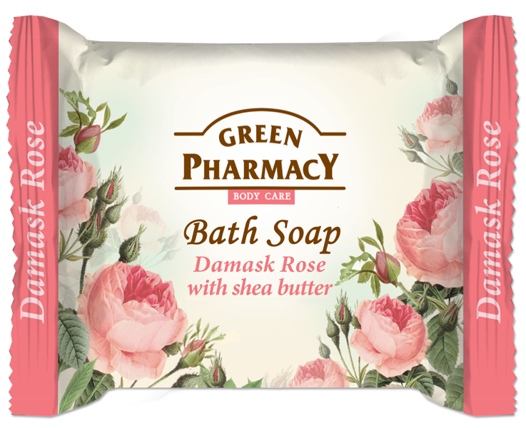 Green Pharmacy Toilet Soap with Extract From Damascus Rose and Shea Butter 100g