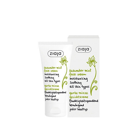 Ziaja Cucumber - Mint Moisturizing Cream SPF6 for All Skin Types 50ml